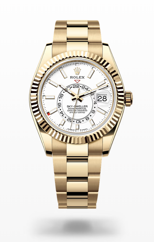 Rolex Sky-Dweller - Intense White, oyster Rolex Sky-Dweller Gold