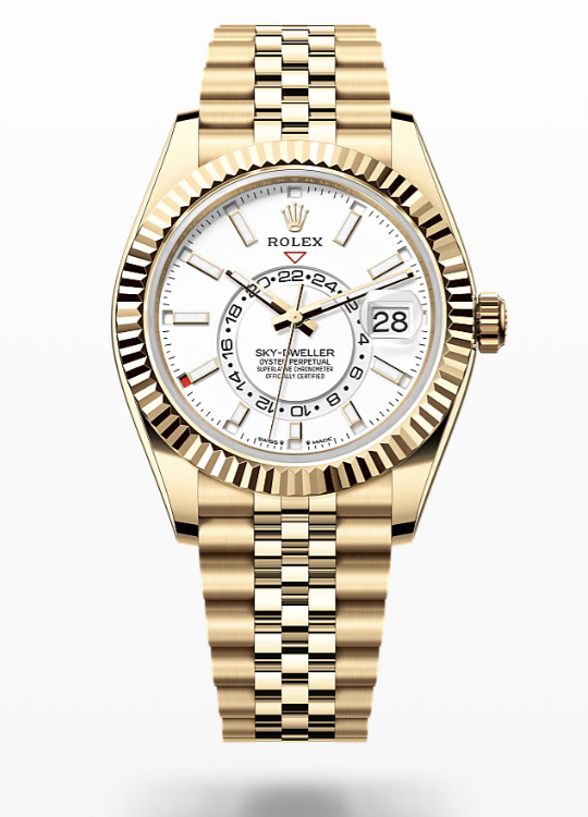 Rolex Sky-Dweller - Intense white, yellow gold Rolex Sky-Dweller Gold