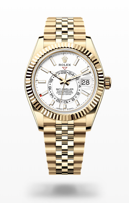 Rolex Sky-Dweller - Intense white, yellow gold Rolex Sky-Dweller Gold