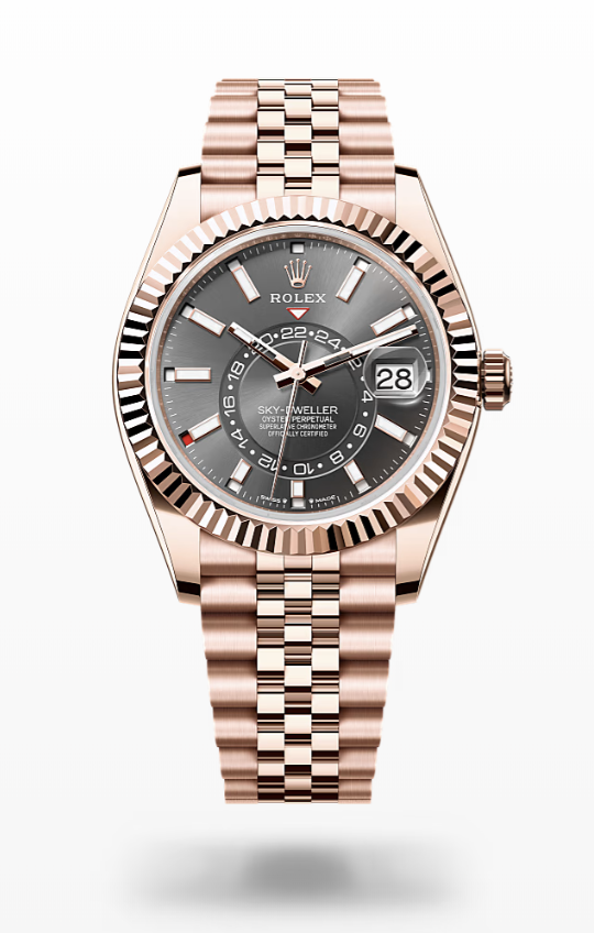 Rolex Sky-Dweller - Slate, Everose gold jubilee Rolex Sky-Dweller Everose Gold