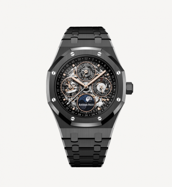 Royal Oak - Perpetual calendar openworked - Black ceramic Audemars Piguet Perpetual Calendar Black Ceramic