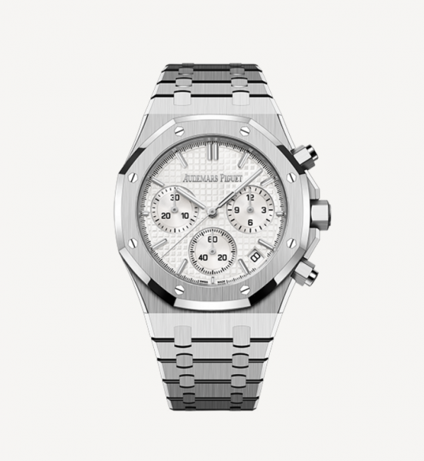 Royal Oak - Selfwinding Chronograph - Stainless steel, white dial Audemars Piguet