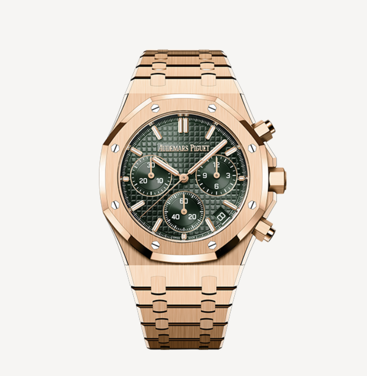 Royal Oak - Selfwinding Chronograph, green dial Audemars Piguet Pink Gold