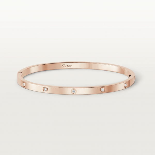 Cartier Love Bracelet Pink Gold and Diamonds