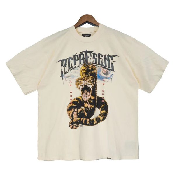 2de2bbb1.jpeg Represent Snake T-Shirt - Worn Out