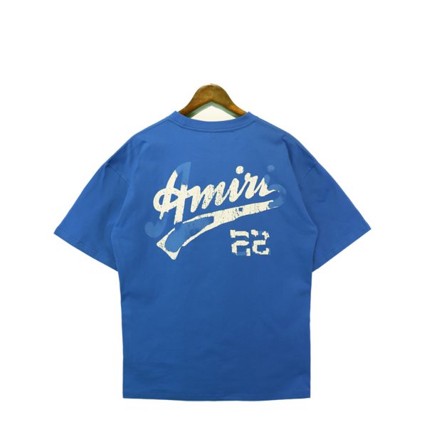 6ac94fcb.jpeg Amiri 22 Design T-Shirt - Blue