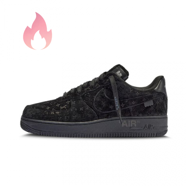 Nike Air Force 1 x Louis Vuitton- Black