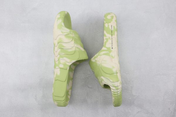 Adidas Adilette - Cream & Green