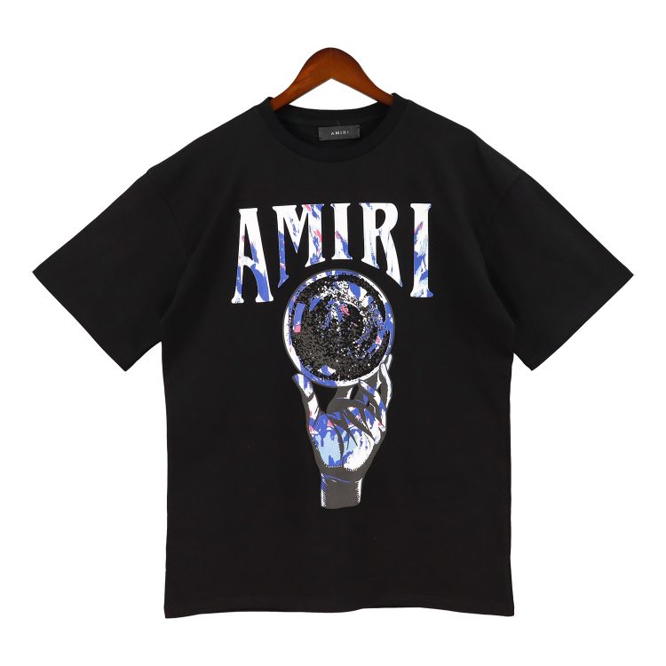 e9ec2cd9.jpeg Amiri Hand Design T-Shirt - Black