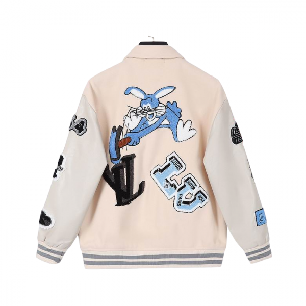 Louis Vuitton Bomber- Bugs Bunny Cream Varsity
