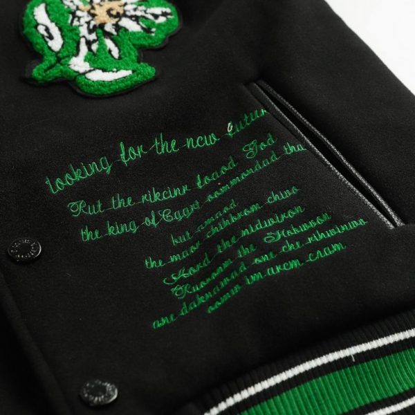 Louis Vuitton- Green Leather Varsity