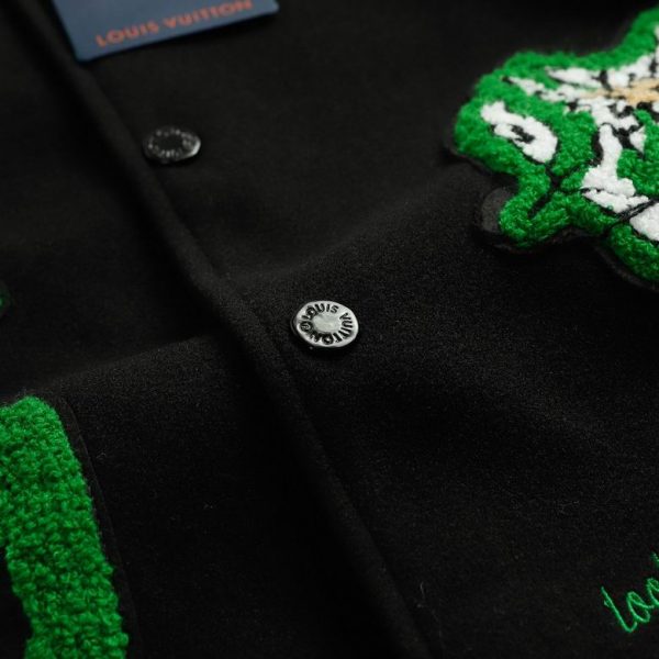 Louis Vuitton- Green Leather Varsity