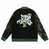 Louis Vuitton- Green Leather Varsity