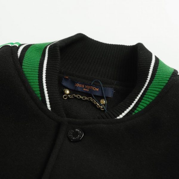 Louis Vuitton- Green Leather Varsity