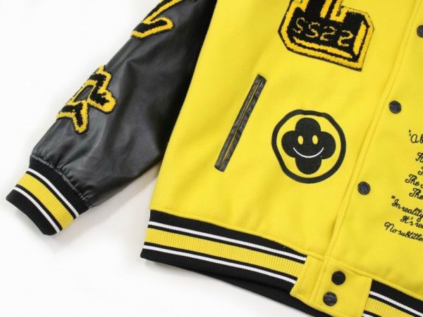 Louis Vuitton- Leather Embroidered Varsity