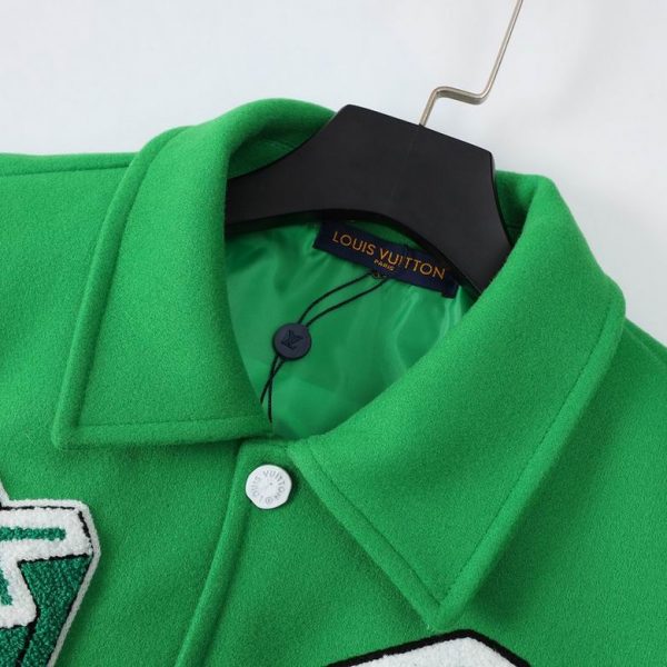 Louis Vuitton- Leather Varsity Green