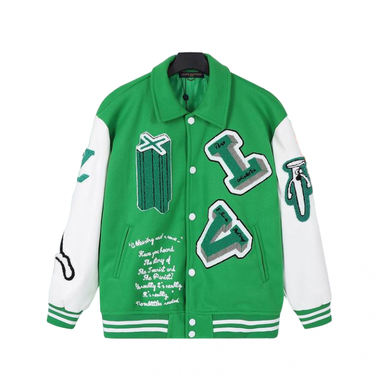 louis-vuitton-leather-varsity-green.png Louis Vuitton- Leather Varsity Green