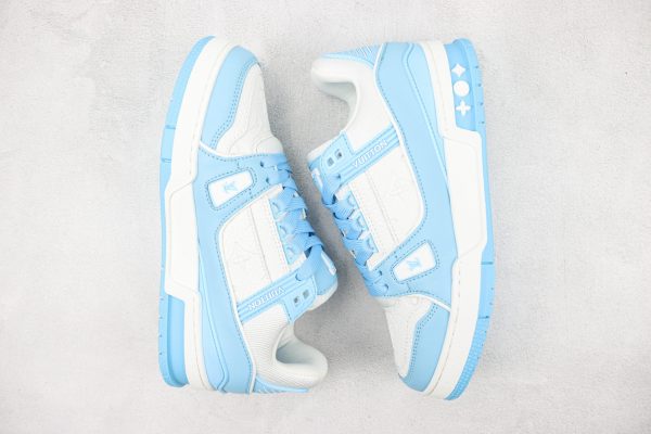 LV Trainer Sneaker Low- Light Blue