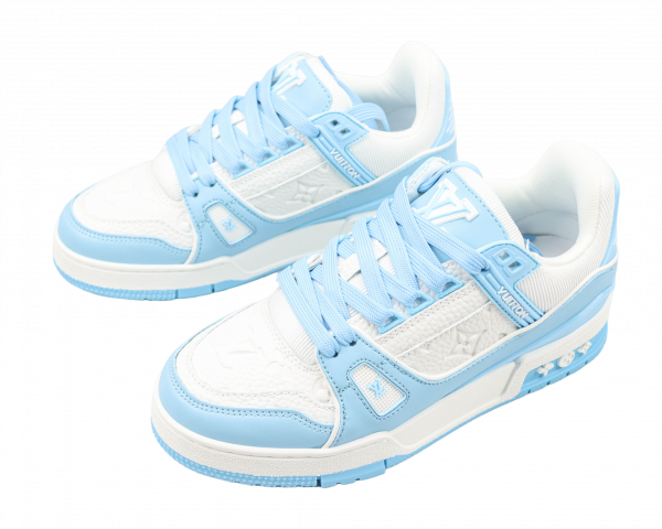 LV Trainer Sneaker Low- Light Blue