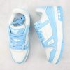 LV Trainer Sneaker Low- Light Blue