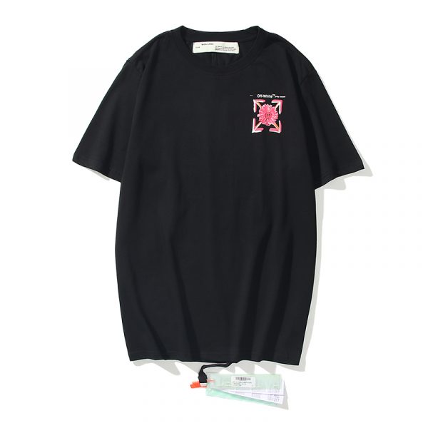 off-white-tape-t-shirt-4.jpeg Off White Flower T-Shirt