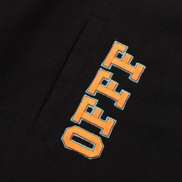 Off-White Varsity Jacket Orange