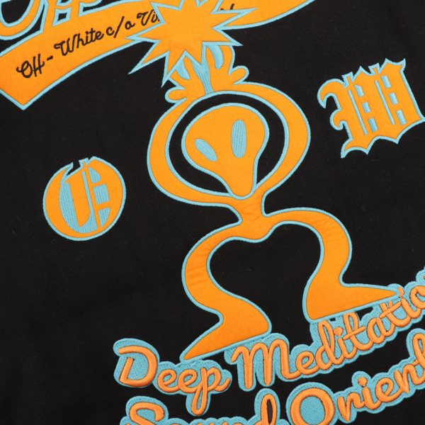 Off-White Varsity Jacket Orange