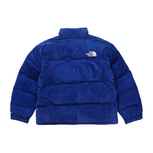 xr:d:DAFmkUkWp4Q:334,j:4099815122192927902,t:23122701 Supreme x The North Face- Suede Blue Jacket