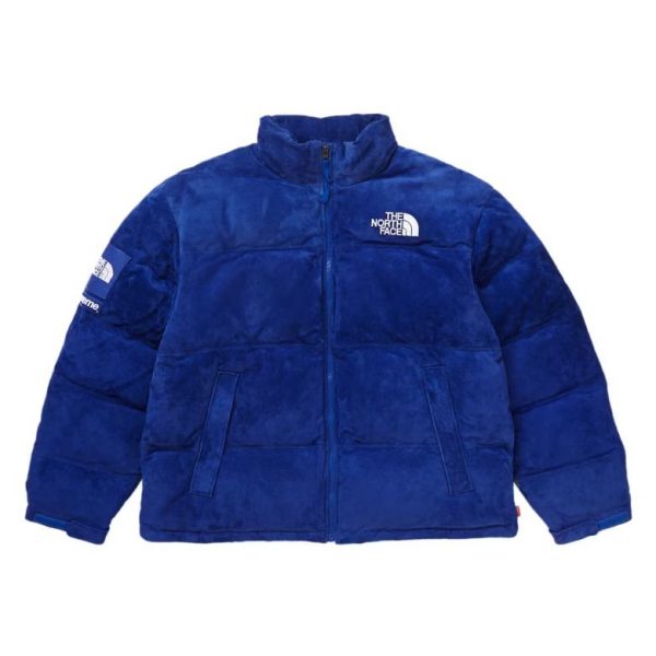 xr:d:DAFmkUkWp4Q:334,j:4099815122192927902,t:23122701 Supreme x The North Face- Suede Blue Jacket