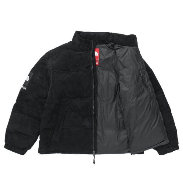 xr:d:DAFmkUkWp4Q:333,j:4493880089747767426,t:23122701 Supreme x The North Face- Suede Black Jacket