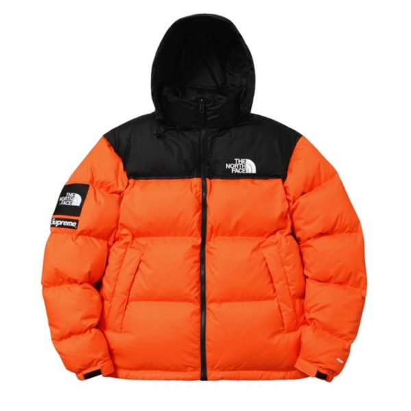 Supreme x The North Face- Nuptse Orange Jacket